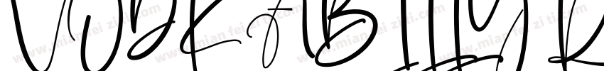 VODKABILLY Regular字体转换